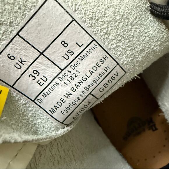 Dr. Martens White Combat Ankle 11821 Boots Women’s 8 - Picture 7 of 9